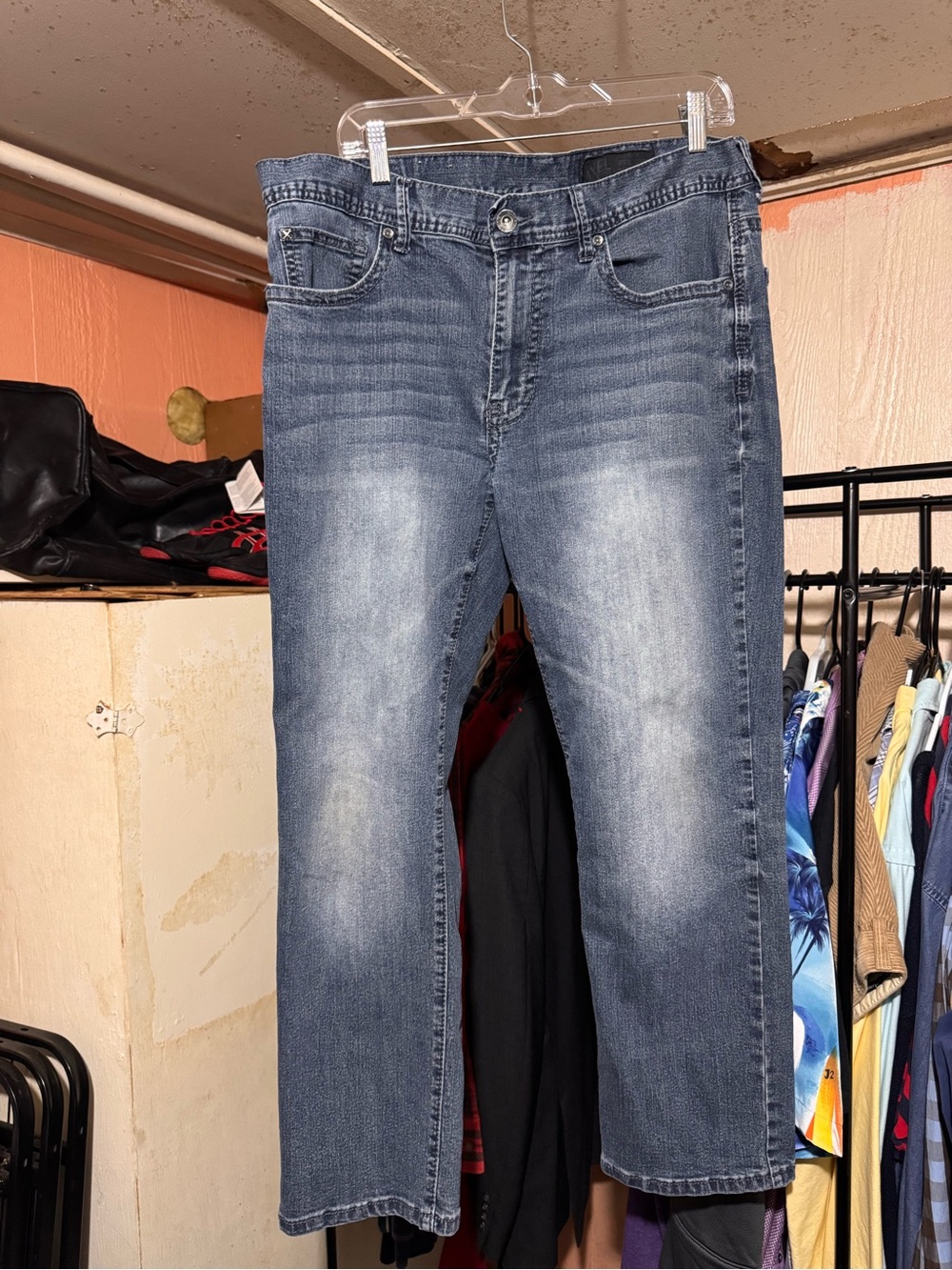 TK Axel Treadwell Jeans Men’s 36x30 Straight Leg Stretch Blue Denim Medium Wash
